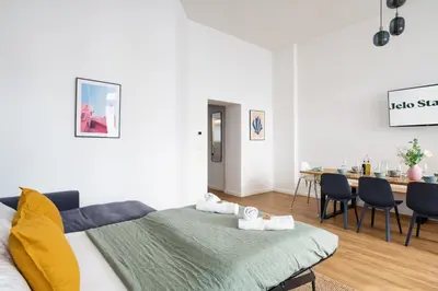 Ein Sitzbereich in der Unterkunft Im Herzen von Kreuzberg - perfekt gelegen für bis zu 8 Personen