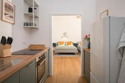 Küche/Küchenzeile in der Unterkunft Im Herzen von Kreuzberg - perfekt gelegen für bis zu 8 Personen