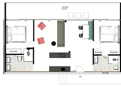 Grundriss der Unterkunft See-h-Stueck