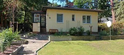 Ein Garten an der Unterkunft Maaß'ens Ferienhaus