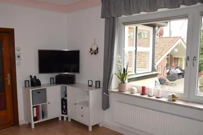 TV/Unterhaltungsangebot in der Unterkunft Maaß'ens Ferienhaus