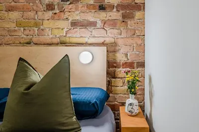 Ein Sitzbereich in der Unterkunft Spacious Apartment in Kreuzberg