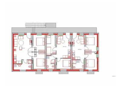 Grundriss der Unterkunft Ferienwohnung Kirsche - On the fruit tree