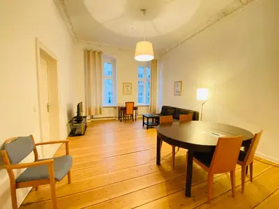 Ein Sitzbereich in der Unterkunft Central City Apartments