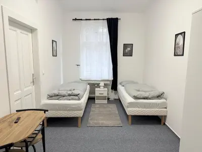 Ein Bett oder Betten in einem Zimmer der Unterkunft POTSDAM HERITAGE APARTMENT