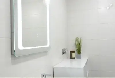 Ein Badezimmer in der Unterkunft Ferienwohnungen zum Dubener Kuckuck