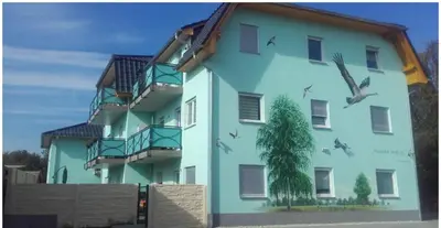 Das Gebäude in dem sich die Ferienwohnung befindet