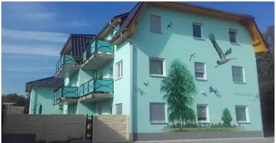 Das Gebäude in dem sich die Ferienwohnung befindet