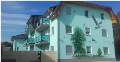 Das Gebäude in dem sich die Ferienwohnung befindet
