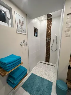 Ein Badezimmer in der Unterkunft Waldfee