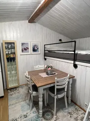 Ein Bett oder Betten in einem Zimmer der Unterkunft Waldfee