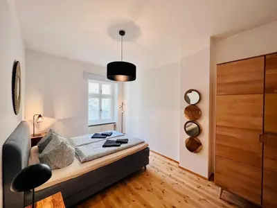 Ein Sitzbereich in der Unterkunft Central City Cosy Lux
