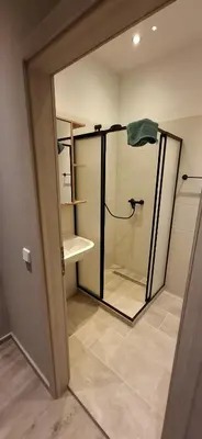 Ein Badezimmer in der Unterkunft Gästehaus Eiche