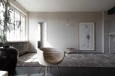 Ein Sitzbereich in der Unterkunft Stadtflucht Homes