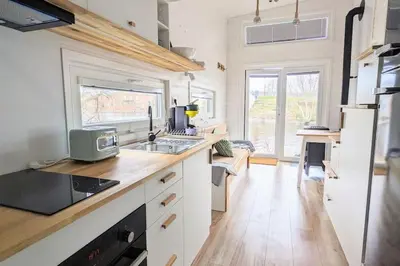 Küche/Küchenzeile in der Unterkunft Tiny House Mila