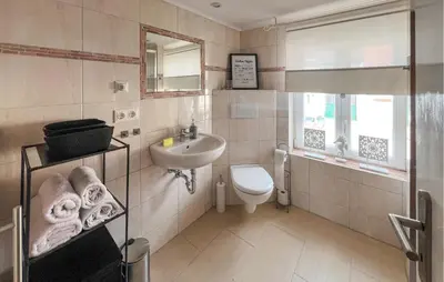 Ein Badezimmer in der Unterkunft Ferienwohnung Rheinsberg