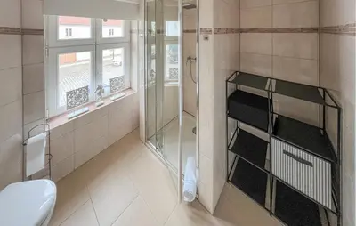Ein Badezimmer in der Unterkunft Ferienwohnung Rheinsberg