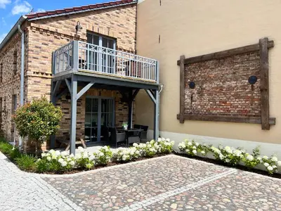 Das Gebäude in dem sich die Ferienwohnung befindet