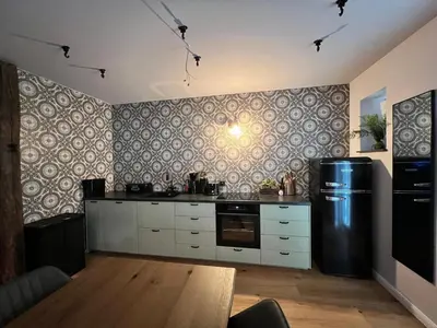 Küche/Küchenzeile in der Unterkunft BrandenburgApartments-BERLIN