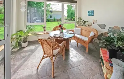 Ein Garten an der Unterkunft Wohnung Templin Ot Dargersdorf