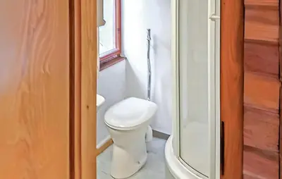 Ein Badezimmer in der Unterkunft Ferienhaus Märkische Heide