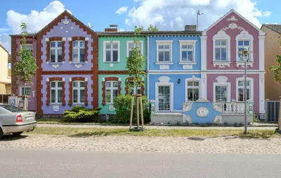 Das Gebäude in dem sich die Ferienwohnung befindet
