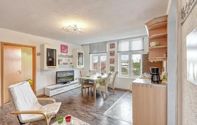 Küche/Küchenzeile in der Unterkunft Ferienwohnung Fürstenberg