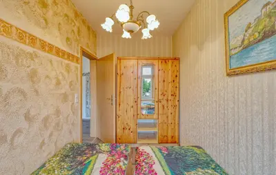 Ein Bett oder Betten in einem Zimmer der Unterkunft Ferienwohnung Fürstenberg