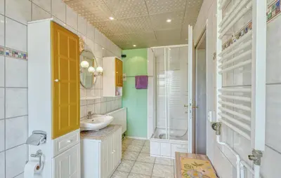 Ein Badezimmer in der Unterkunft Ferienwohnung Fürstenberg