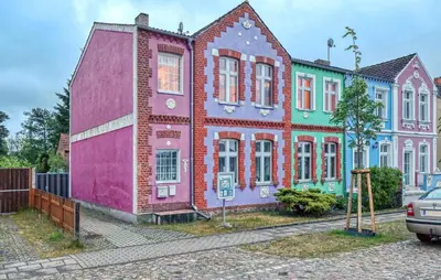 Das Gebäude in dem sich die Ferienwohnung befindet