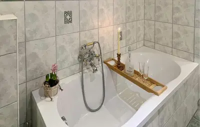 Ein Badezimmer in der Unterkunft Ferienwohnung Rheinsberg