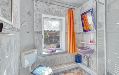 Ein Badezimmer in der Unterkunft Ferienwohnung Fürstenberg