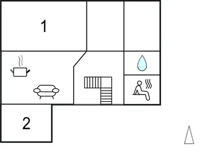 Grundriss der Unterkunft Ferienwohnung Lychen
