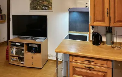 Küche/Küchenzeile in der Unterkunft Ferienwohnung Lychen