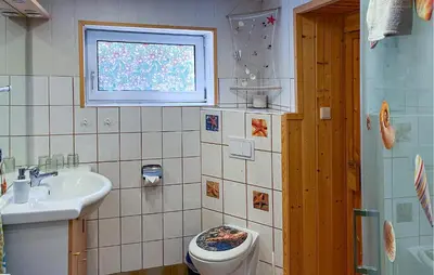 Ein Badezimmer in der Unterkunft Ferienwohnung Lychen