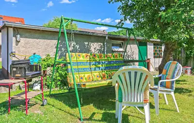 Ein Garten an der Unterkunft Ferienhaus Schorfheide