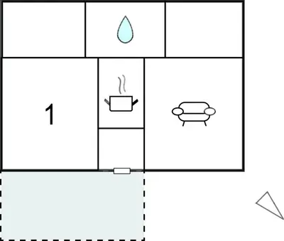 Grundriss der Unterkunft Ferienhaus Schorfheide