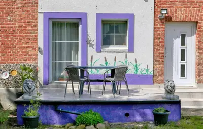 Das Gebäude in dem sich die Ferienwohnung befindet