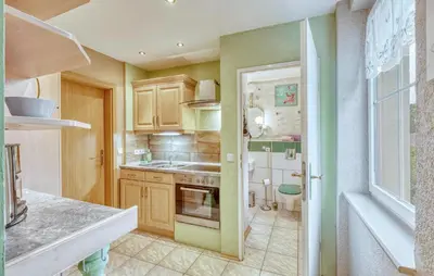 Küche/Küchenzeile in der Unterkunft Ferienwohnung Fürstenberg