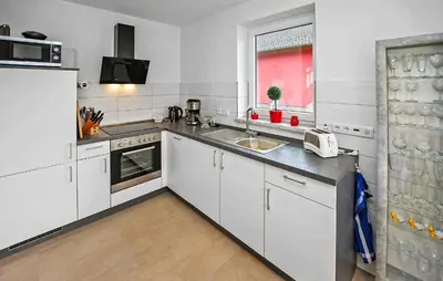 Küche/Küchenzeile in der Unterkunft Ferienhaus Lychen