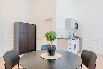 Küche/Küchenzeile in der Unterkunft Prenzlauer Berg Prestige