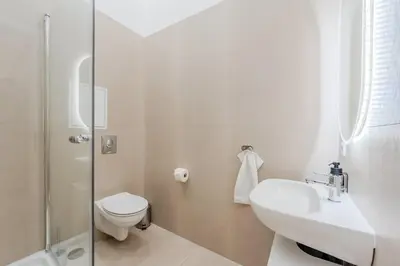 Ein Badezimmer in der Unterkunft Prenzlauer Pearl Luxury Suite