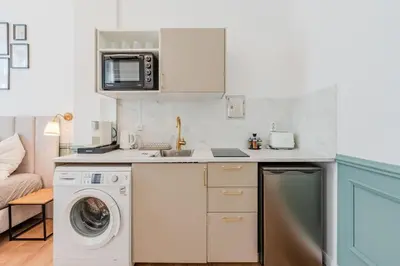 Küche/Küchenzeile in der Unterkunft Prenzlauer Pearl Luxury Suite