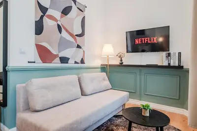 TV/Unterhaltungsangebot in der Unterkunft Prenzlauer Pearl Luxury Suite