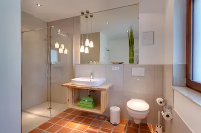 Ein Badezimmer in der Unterkunft Spreewaldferienwohnungen