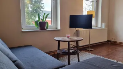 TV/Unterhaltungsangebot in der Unterkunft Wohnung in der Waldstadt