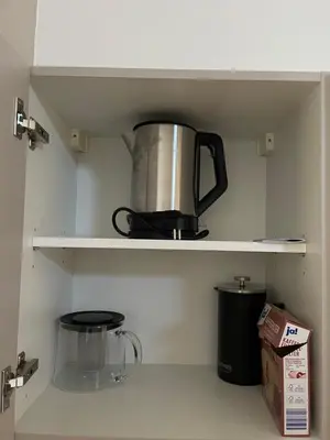 Küche/Küchenzeile in der Unterkunft Ferienwohnung Pferdehof Birkholz