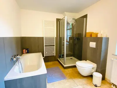 Ein Badezimmer in der Unterkunft Villa Kersdorf