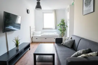 Ein Sitzbereich in der Unterkunft Fantastic 2 Bedroom Apartment
