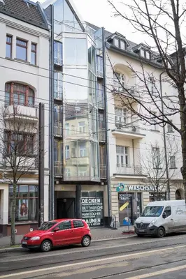 Das Gebäude in dem sich die Ferienwohnung befindet